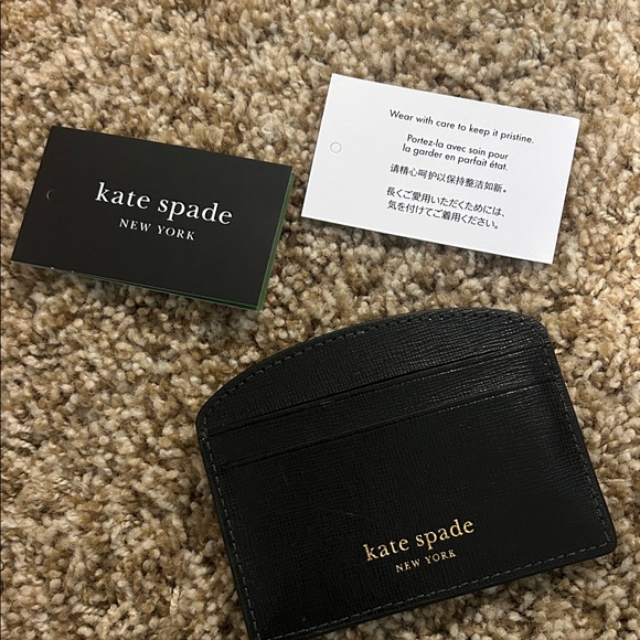 Kate spade Elephant Design Black Card Holder - Picture 3 of 6